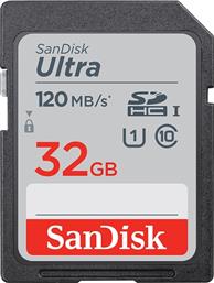 Sandisk Ultra SDHC 32GB Class 10 U1 (120MB/s) από το e-shop