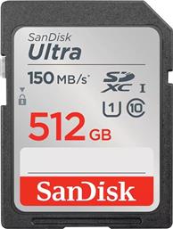 Sandisk Ultra SDXC 512GB Class 10 U1 UHS-I από το e-shop