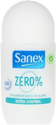 Sanex Zero 0% Extra Control Αποσμητικό 48h σε Roll-On Χωρίς Αλουμίνιο 50ml