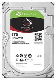 Ironwolf 8TB HDD Σκληρός Δίσκος 3.5'' SATA III 7200rpm με 256MB Cache για NAS Seagate