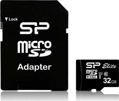 Silicon Power microSDHC 32GB Class 10 U1 UHS-I με αντάπτορα
