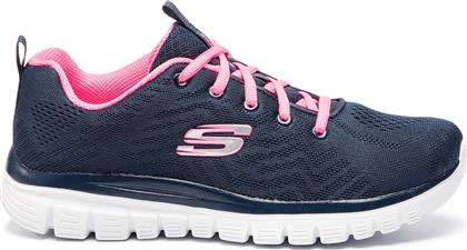 Skechers Graceful Get Connected Γυναικεία Αθλητικά Παπούτσια Running Μπλε