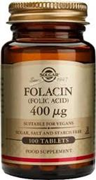 Solgar Folic Acid 400μg 100 ταμπλέτες
