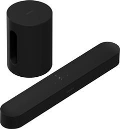 Sonos Beam Gen2 Soundbar 80W 2.0 με Ασύρματο Subwoofer Sub Mini Μαύρο από το Public