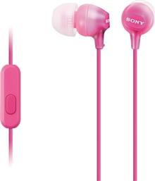 Sony MDR-EX15AP In-ear Handsfree με Βύσμα 3.5mm Ροζ από το Plus4u