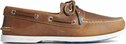 Sperry Top-Sider Δερμάτινα Ανδρικά Boat Shoes Tan από το Z-mall