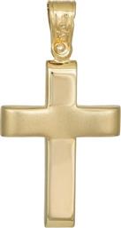 Σταυροί Βάπτισης - Αρραβώνα Χρυσός σταυρός για αγόρι Κ9 035014 035014 Ανδρικό Χρυσός 9 Καράτια από το Kosmima24