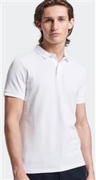 Superdry Ανδρικό T-shirt Polo Λευκό από το Altershops