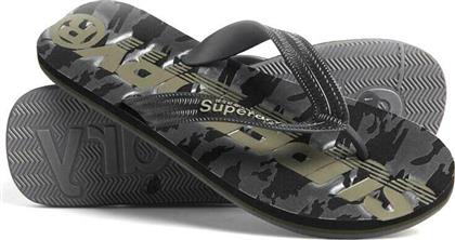 Superdry Scuba Camo Flip Flops σε Μαύρο Χρώμα από το Sportcafe