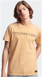Superdry Vintage Corp Ανδρικό T-shirt Κοντομάνικο Μπεζ