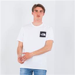 The North Face Fine Ανδρικό T-shirt Λευκό με Λογότυπο