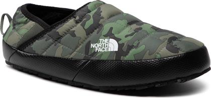 The North Face Thermoball Traction Mule Κλειστές Χειμερινές Ανδρικές Παντόφλες Thyme Brushwood Camo από το Modivo