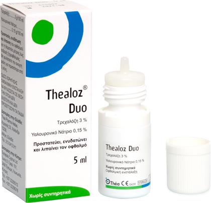 Thea Pharma Hellas Thealoz Duo Οφθαλμικές Σταγόνες με Υαλουρονικό Οξύ για Ξηροφθαλμία 5ml από το Pharm24
