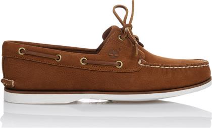 Timberland Suede Ανδρικά Boat Shoes σε Καφέ Χρώμα από το Clodist