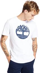 Timberland K-R Brand Tree Ανδρικό T-shirt Κοντομάνικο Λευκό από το Favela