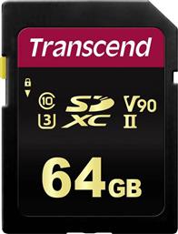 Transcend 700S SDXC 64GB Class 10 U3 V90 UHS-II από το e-shop