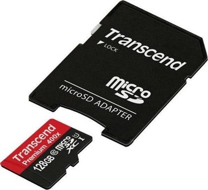 Transcend Premium 400x microSDXC 128GB Class 10 U1 UHS-I με αντάπτορα από το e-shop