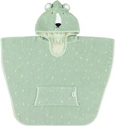 Trixie Βρεφική Κάπα-Μπουρνούζι με Κουκούλα Mr Polar Bear Mint