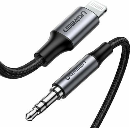 Ugreen Braided 3.5mm to Lightning Cable Μαύρο 1m (70509) από το e-shop