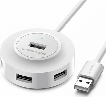 Ugreen CR106 USB 2.0 Hub 4 Θυρών με σύνδεση USB-A Λευκό από το e-shop