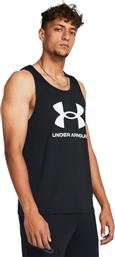 Under Armour Ανδρική Αθλητική Μπλούζα Αμάνικη black-white από το MybrandShoes