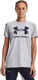 Under Armour Γυναικείο Αθλητικό T-shirt Γκρι από το MybrandShoes