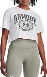 Under Armour Γυναικείο Crop T-shirt Λευκό από το SportsFactory