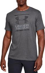Under Armour GL Foundation Ανδρικό Αθλητικό T-shirt Κοντομάνικο Γκρι