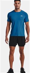 Under Armour Iso-Chill Run Laser Αθλητικό Ανδρικό T-shirt Μπλε Μονόχρωμο από το SportsFactory