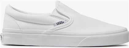 Vans Classic Πάνινα Ανδρικά Slip-On Λευκά από το New Cult