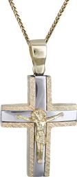 Βαπτιστικοί Σταυροί με Αλυσίδα Ανδρικός σταυρός με τον Εσταυρωμένο Κ14 C000037C 000037C Ανδρικό Χρυσός 14 Καράτια από το Kosmima24