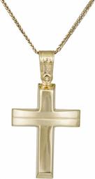 Βαπτιστικοί Σταυροί με Αλυσίδα Βαπτιστικός Σταυρός 14Κ για Αγόρι με Αλυσίδα 033351C 033351C Ανδρικό Χρυσός 14 Καράτια