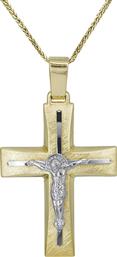 Βαπτιστικοί Σταυροί με Αλυσίδα Βαπτιστικός σταυρός για αγόρι Κ14 με αλυσίδα 028490C 028490C Ανδρικό Χρυσός 14 Καράτια