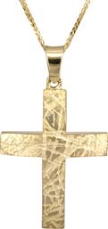Βαπτιστικοί Σταυροί με Αλυσίδα Βαπτιστικός σταυρός για αγόρι Κ18 025876C 025876C Ανδρικό Χρυσός 18 Καράτια