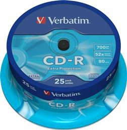 Verbatim Εγγράψιμα CD-R 700MB 25τμχ