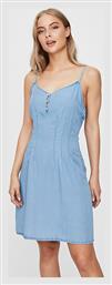 Vero Moda Mini Καλοκαιρινό All Day Φόρεμα Τζίν Μπλε από το Plus4u