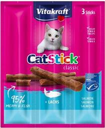 Vitakraft Cat Stick Classic Σνακ Γάτας με Σολομό 3τμχ