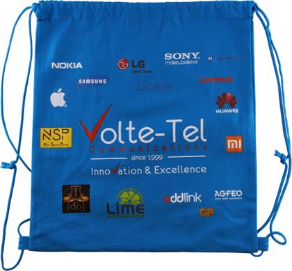 Volte-Tel Unisex Αθλητική Τσάντα Πλάτης για το Γυμναστήριο Μπλε