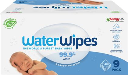 WaterWipes Μωρομάντηλα με 99% Νερό, χωρίς Άρωμα 9x60τμχ από το e-Fresh