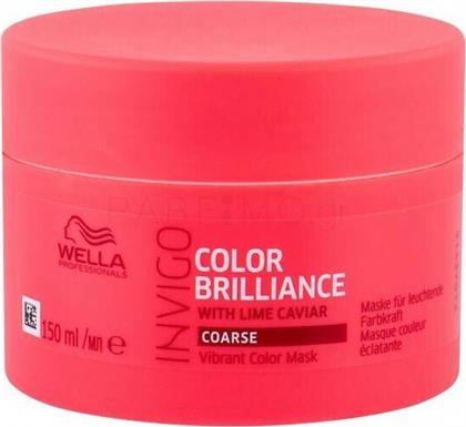 Wella Invigo Color Brilliance Coarse Μάσκα Μαλλιών για Διατήρηση Χρώματος 150ml από το Galerie De Beaute