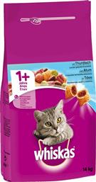 Whiskas 1+ Ξηρά Τροφή για Ενήλικες Γάτες με Τόνο 14kg