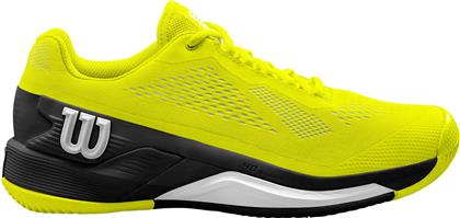 Wilson Rush Pro 4.0 Ανδρικά Παπούτσια Τένις για Σκληρά Γήπεδα Κίτρινα