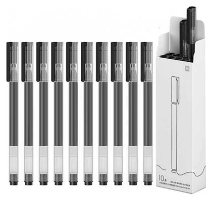 High Capacity Pen Στυλό Gel 0.5mm Μαύρο με Μαύρο Μελάνι 10τμχ Xiaomi από το e-shop