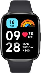 Xiaomi Redmi Watch 3 Active Αδιάβροχο με Παλμογράφο (Μαύρο) από το e-shop