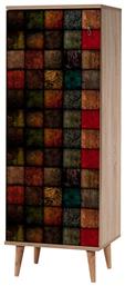 Ξύλινη Παπουτσοθήκη Alvaro με 8 Ράφια Sonoma 50x38x135cm από το MyCasa