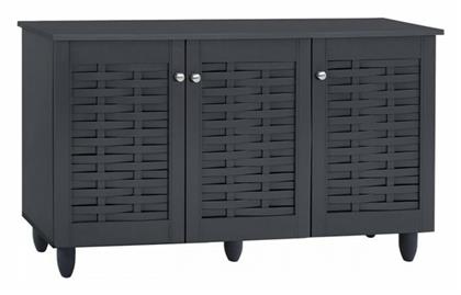 Ξύλινη Παπουτσοθήκη Iggy με 3 Ράφια Γκρι 114x34x68cm από το MyCasa