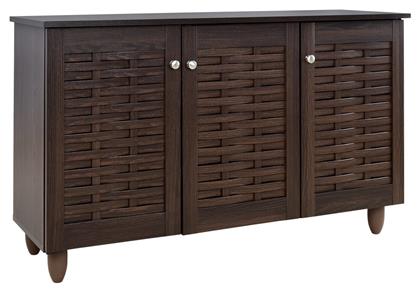 Ξύλινη Παπουτσοθήκη Iggy με 3 Ράφια Wenge 114x34x68cm από το MyCasa
