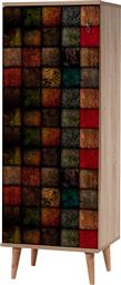 Ξύλινη Παπουτσοθήκη Alvaro με 8 Ράφια Sonoma 50x38x135cm